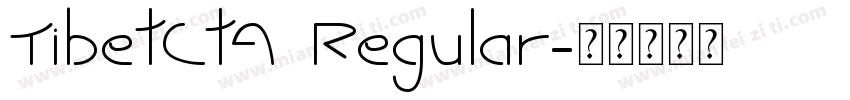 TibetCtA Regular字体转换